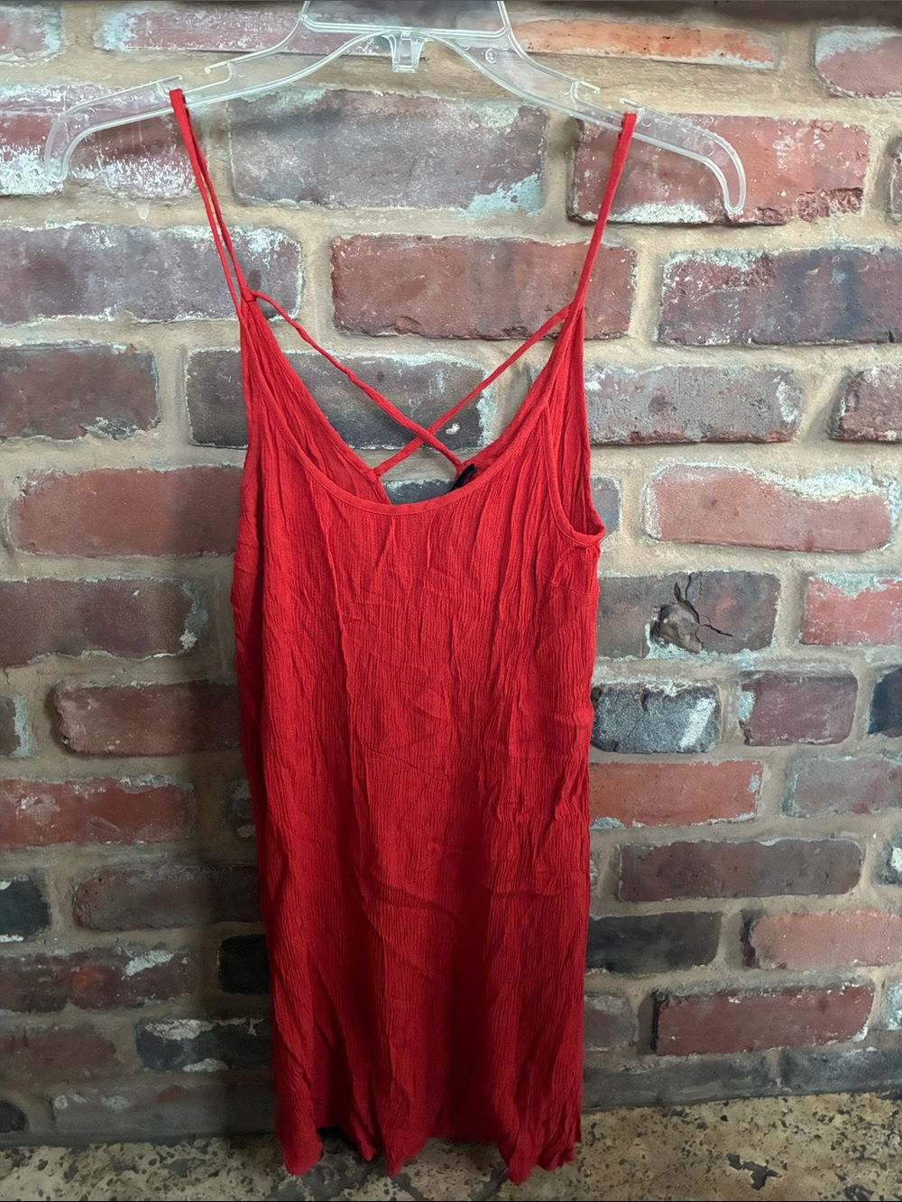 Forever 21 Women’s Slip Dress with Crisscross Back - size M
